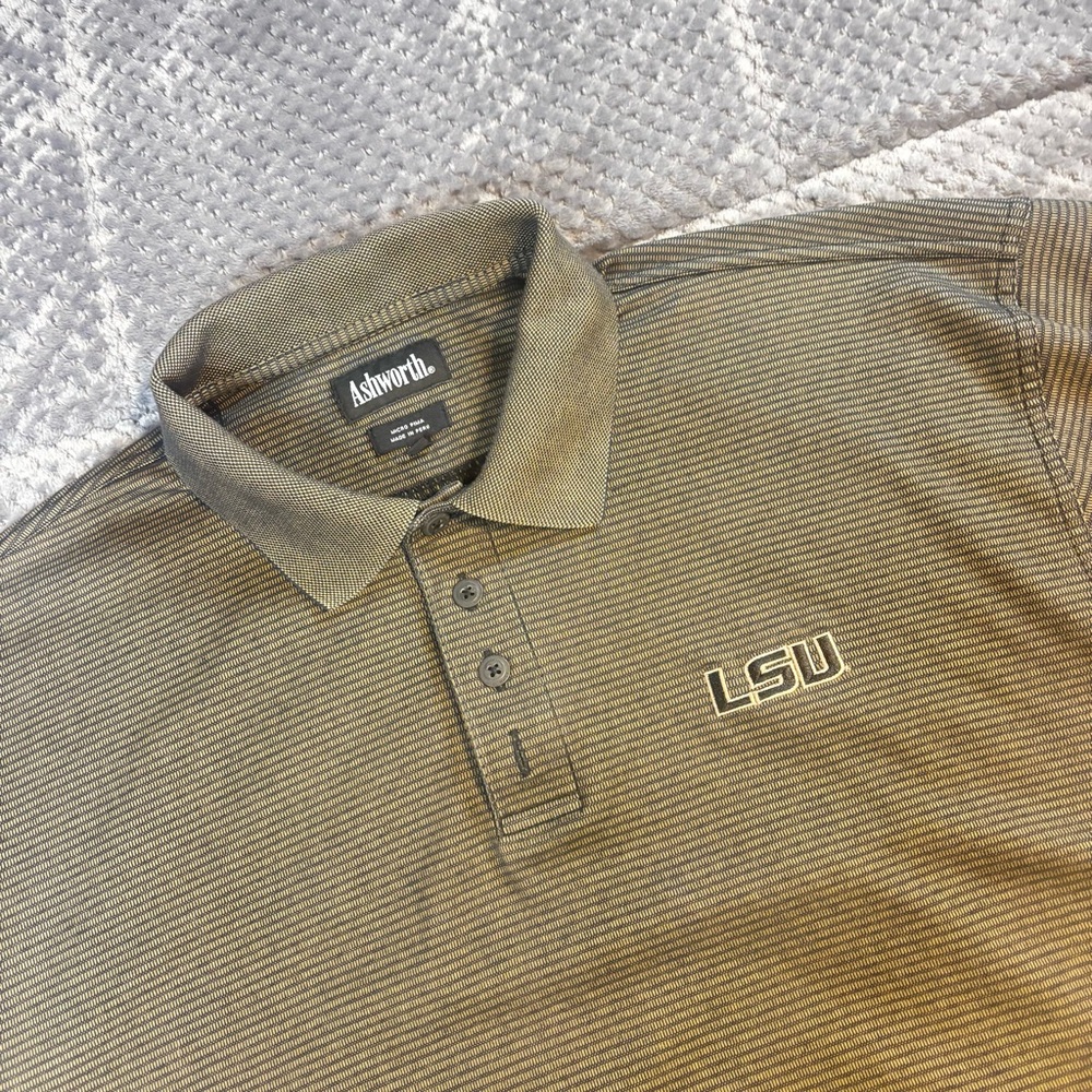 Ashworth Men's Olive LSU Tigers Polo Shirt